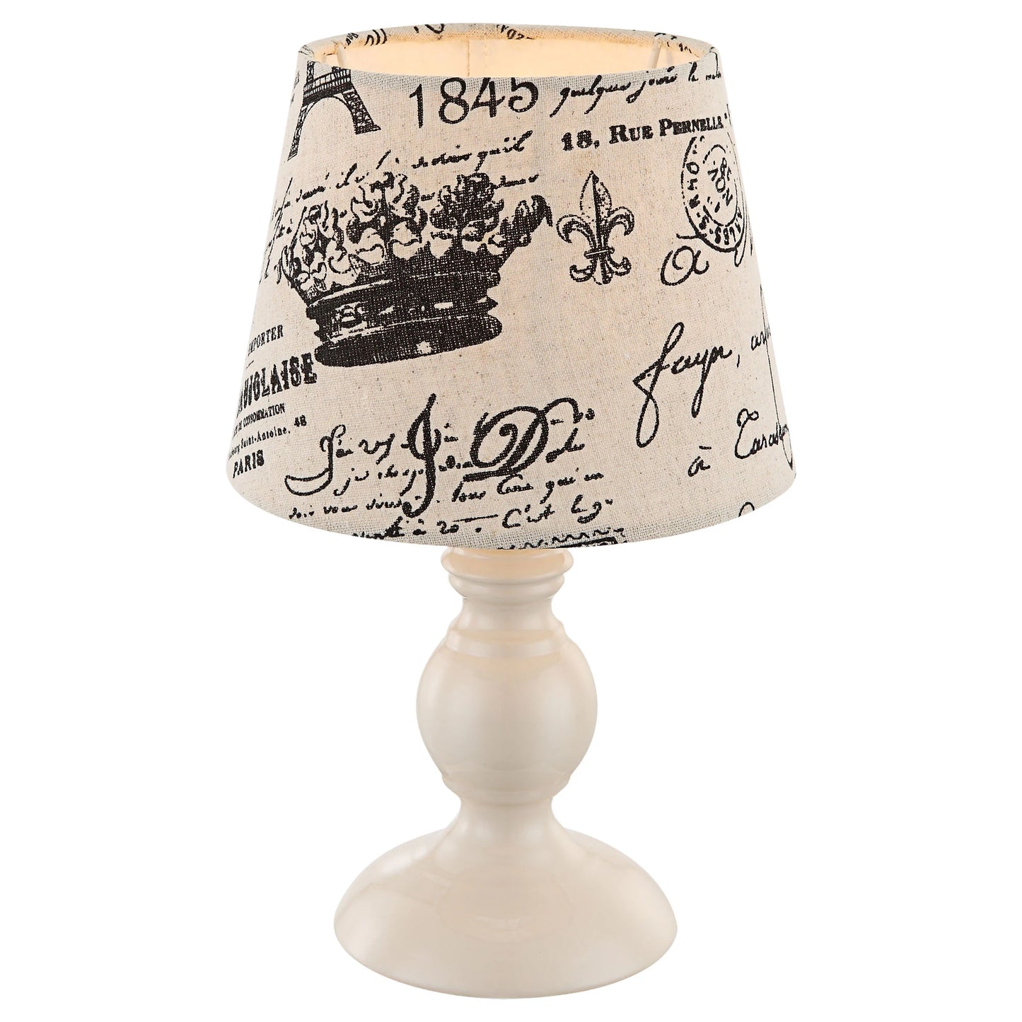 Veioza Metalic, 1 x E14, bej / cafea, clasic