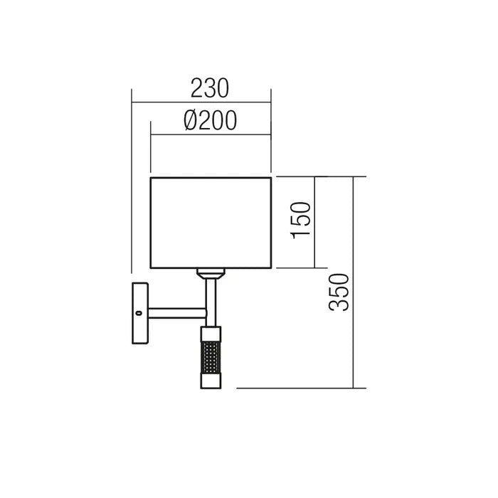 Aplica Astrid, 1 x E27, argintie, modern