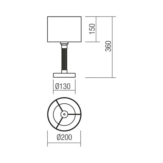 Veioza Astrid, 1 x E27, argintiu, modern