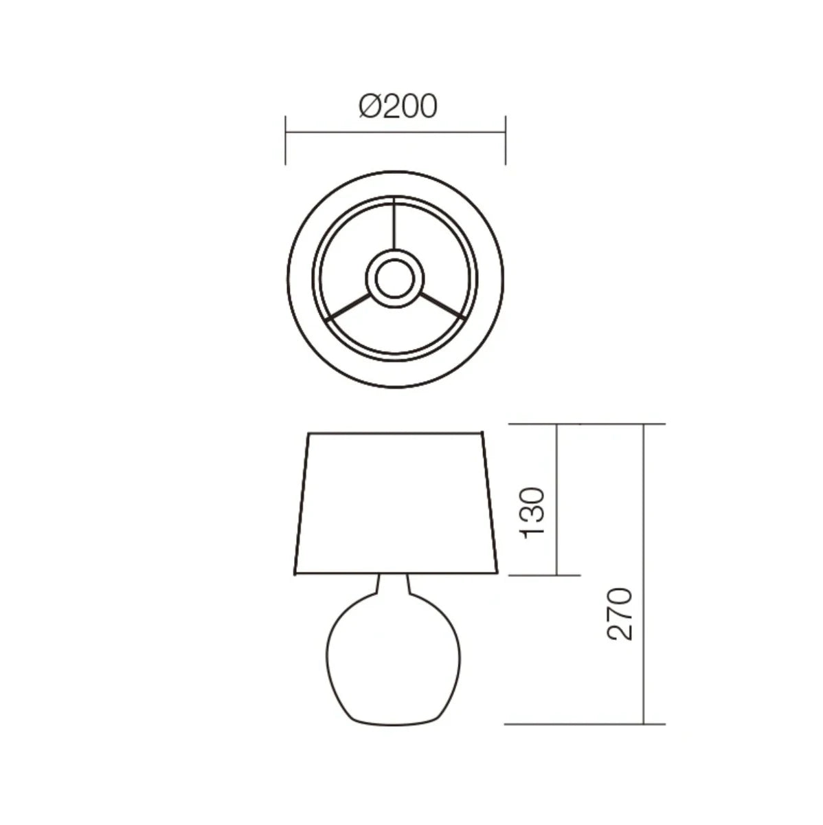Veioza Home, 1 x E14, bej + alb, modern