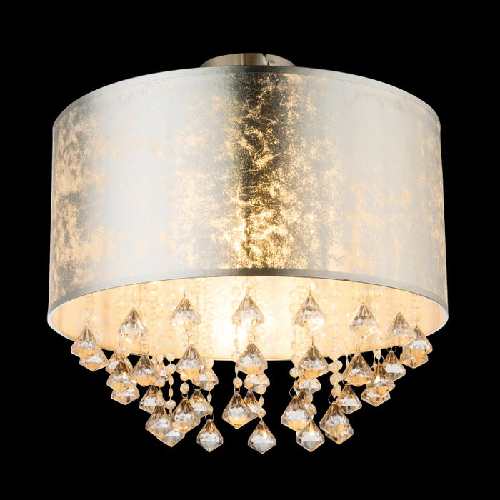 Plafoniera Amy, 1 x E27, argintiu, modern