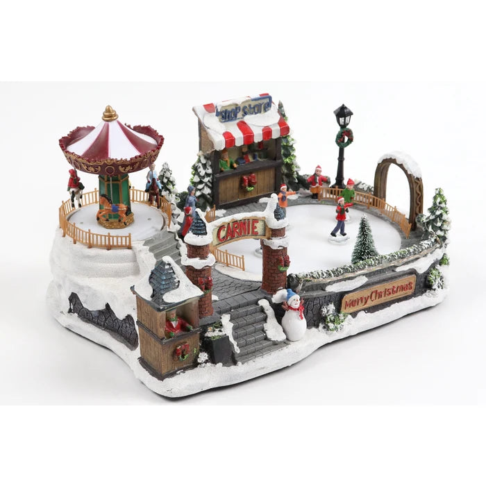 Decoratiune muzicala cu loc de joaca, 18 LED-uri