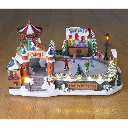 Decoratiune muzicala cu loc de joaca, 18 LED-uri