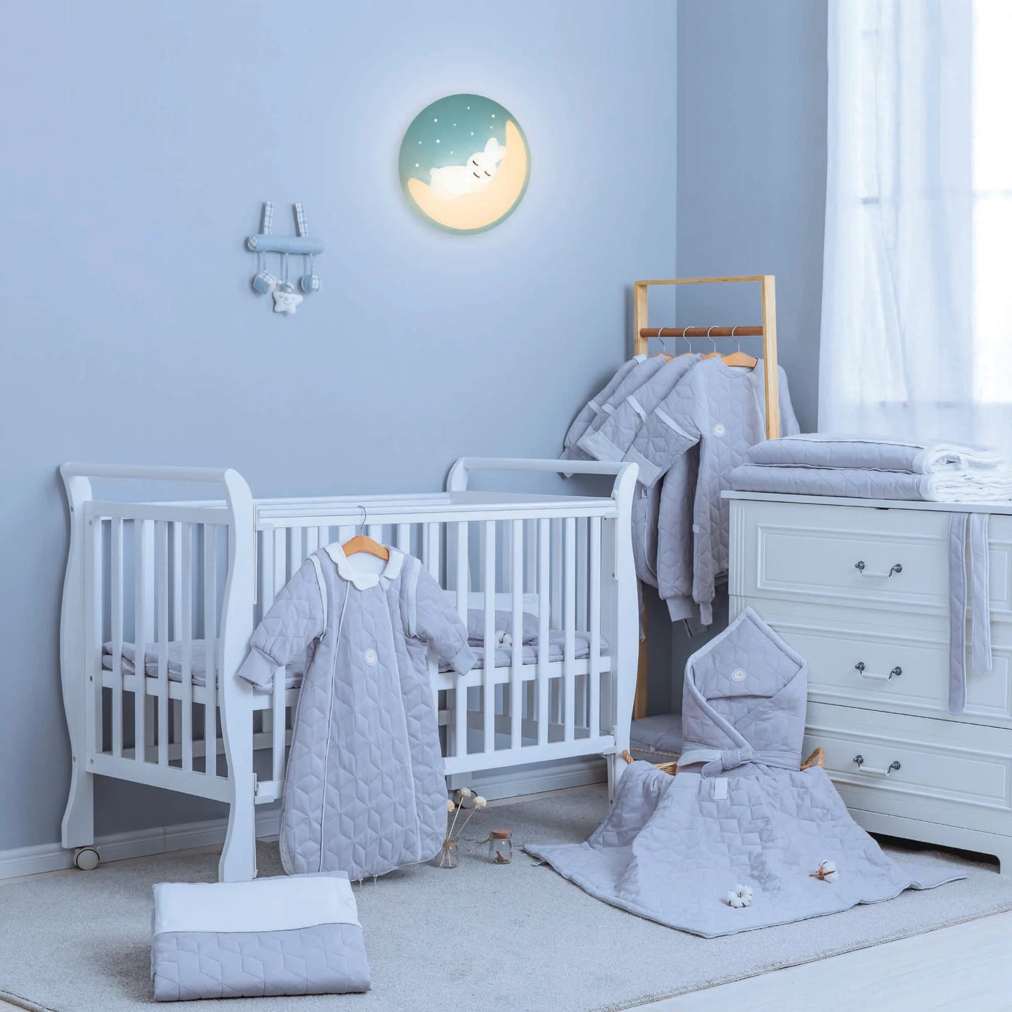 Plafoniera LED Tender, 40 W, 3200 lm, albastru + alb, modern