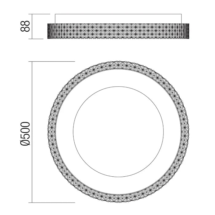 Plafoniera LED Amos, 36 W, 3757 lm, lumina calda / neutra / rece, alb mat, modern