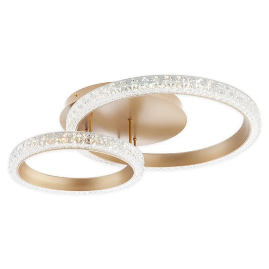 Plafoniera LED Rhea, 42 W, 2944 lm, lumina calda / neutra / rece, auriu mat, modern