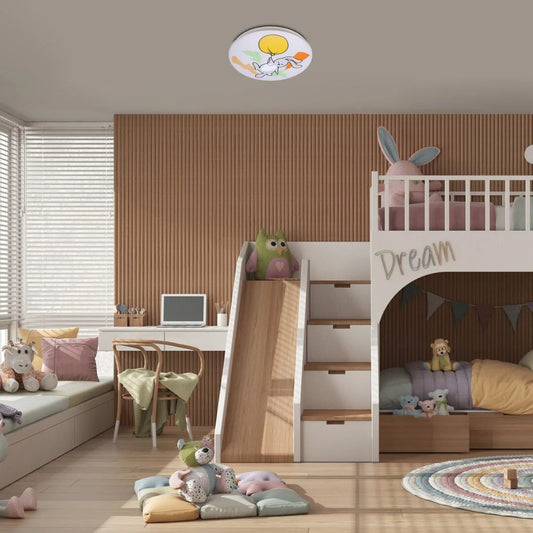 Plafoniera LED Hopply, 24 W, 1440 lm, lumina calda, multicolor, modern