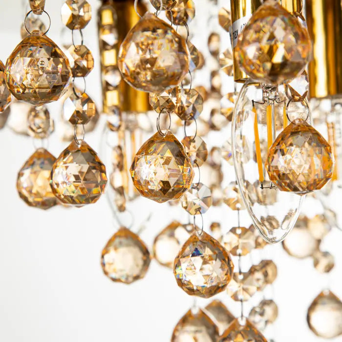 Plafoniera London, 5 x E14, auriu, clasic