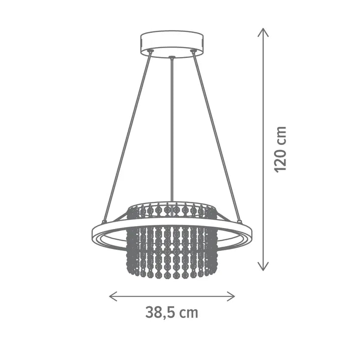 Pendul LED Special, 26 W, 1920 lm, lumina neutra, auriu, modern