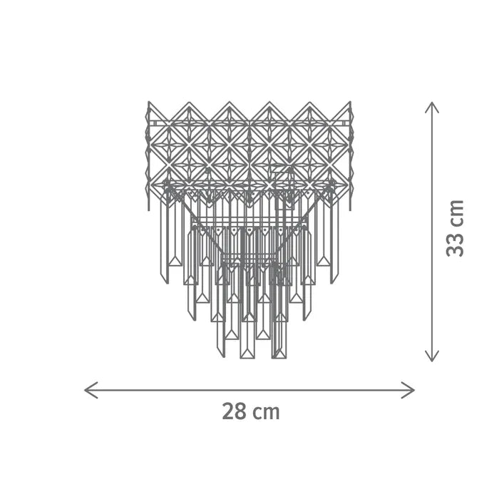 Aplica Ador, 1 x E14, negru, clasic