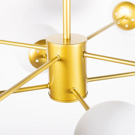 Pendul Lace, 8 x E27, 60 W, IP20, auriu