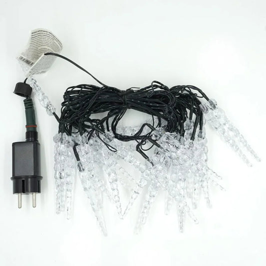 Instalatie de Craciun, tip turturi, 30 LED-uri, lungime 5.8 m, lumina albastra