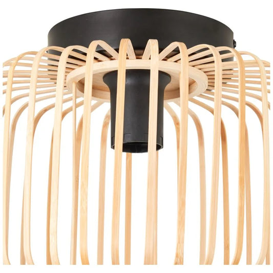 Plafoniera Inspire Pecan, 1 x E27, 50W, bej bambus