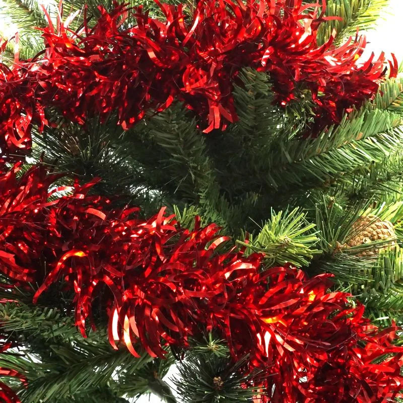 Beteala brad ondulata, PVC, Ø 10 cm, lungime 2 m, rosu