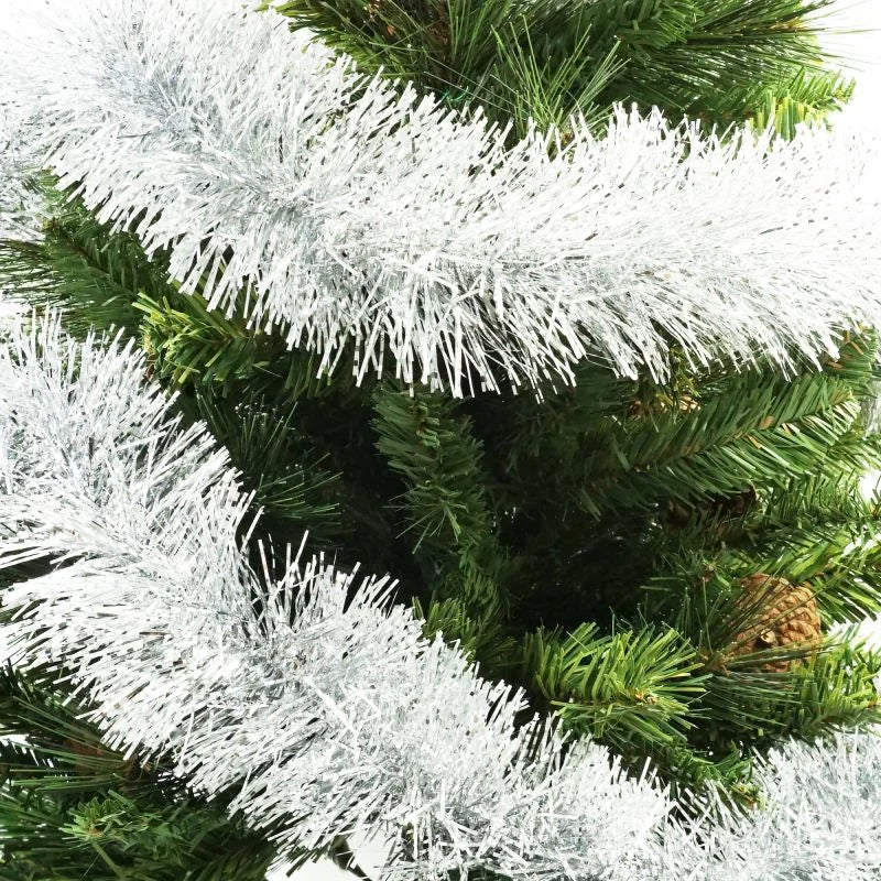 Beteala brad, PVC, Ø 10 cm, lungime 2 m, argintiu