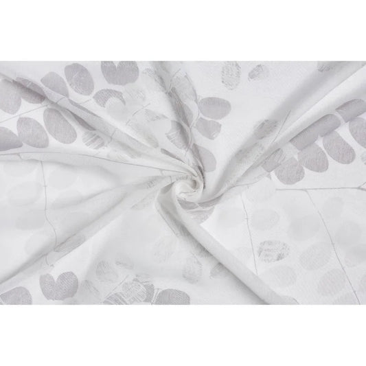 Perdea 260 x 160 cm Otono, model floral, cu rejansa, gri