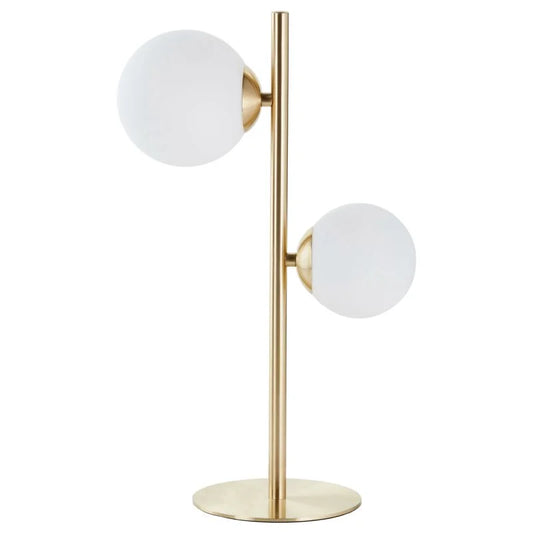 Veioza Callas, 2 x G9, 28 W, H 43 cm, alb/auriu