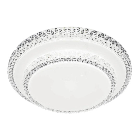 Plafoniera LED Diamond, 2600 lm, dimabil, CCT, cu telecomanda, D40 cm, dublu