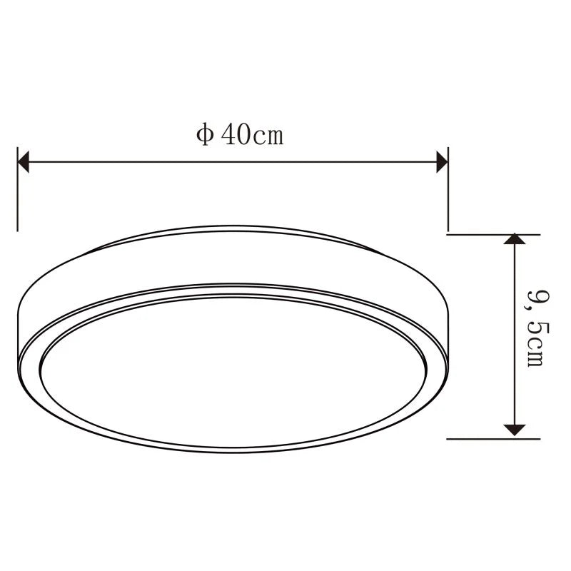 Plafoniera LED Diamond, D 40 cm, 15 W, 2600 lumeni, dimabil, CCT, cu telecomanda