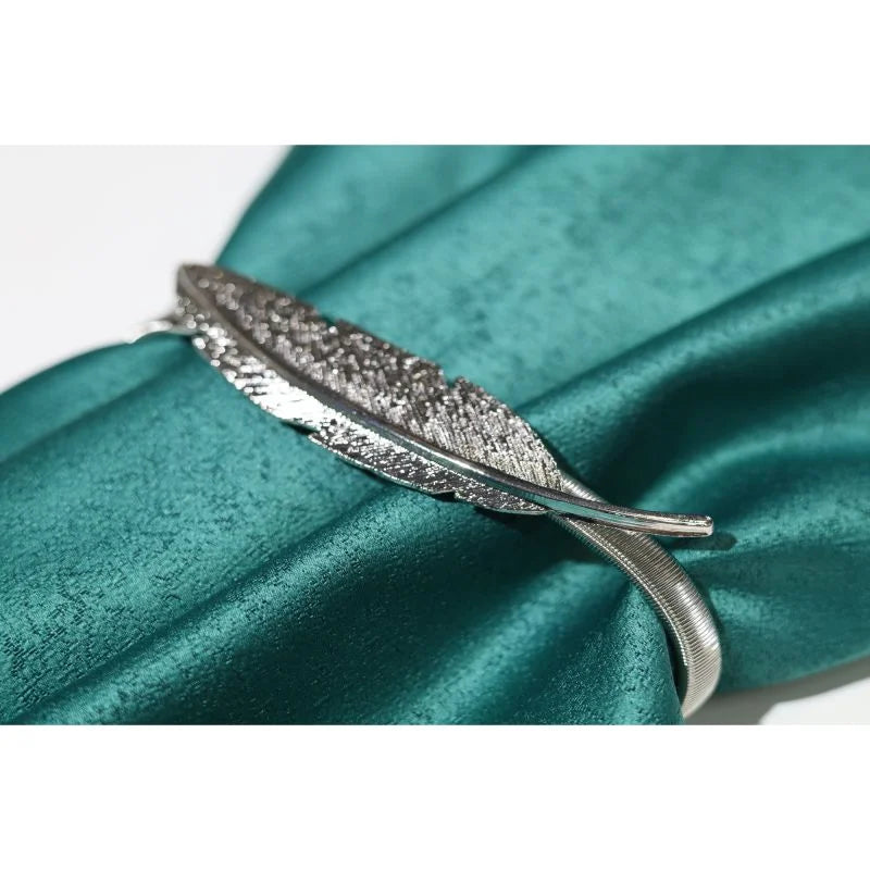 Legatoare perdea metal Naiada, argintiu