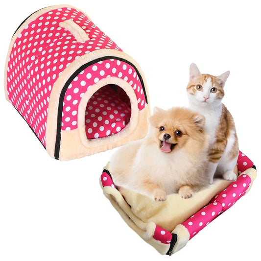 Pat culcus pentru caini sau pisici, dimensiune 40x35x35cm , roz