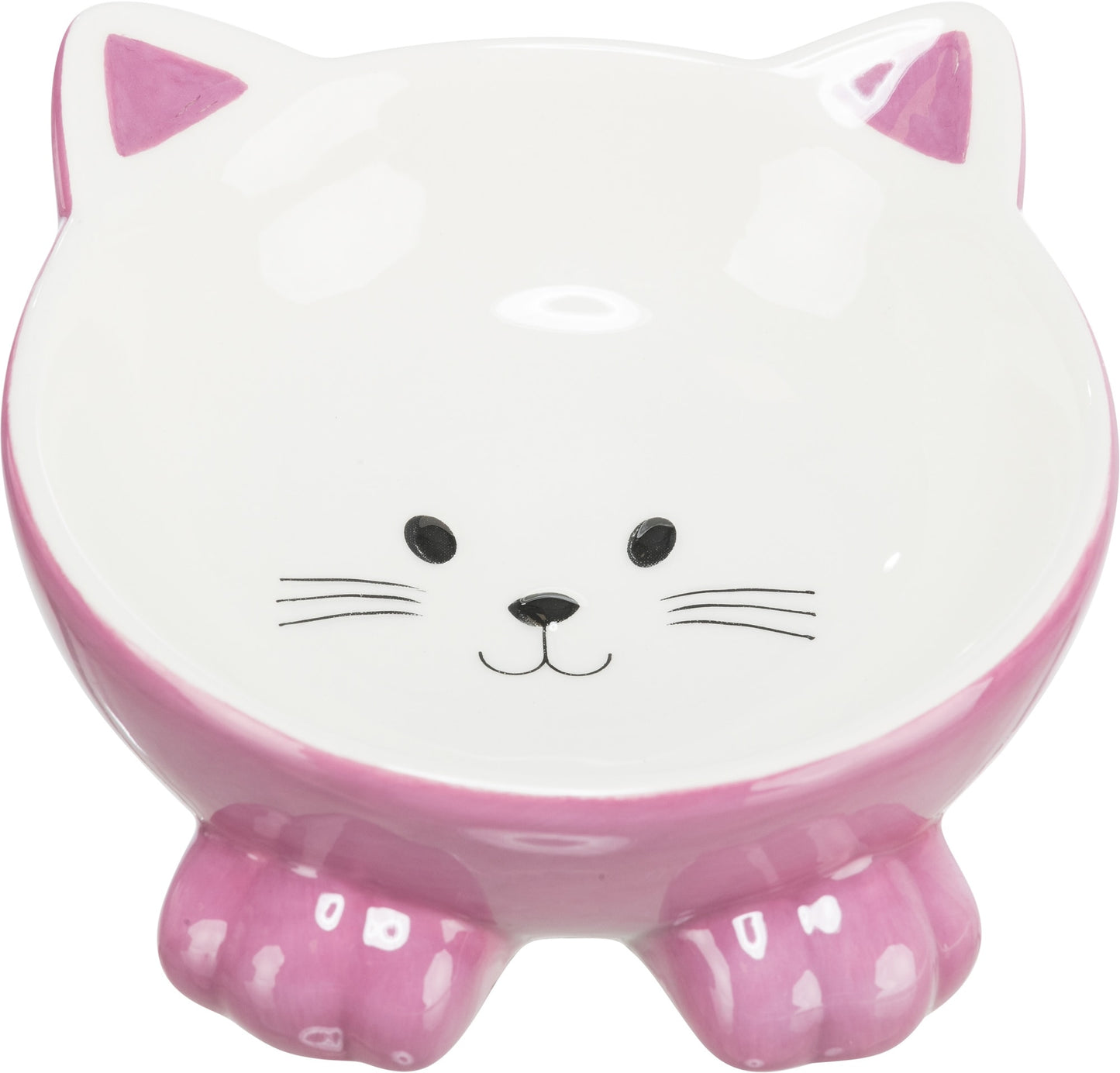 Castron Ceramic Pentru Pisici, Trixie, Ridicat, Forma Ergonomica, 0.15 l/14 cm