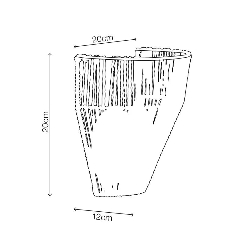 Aplica Mikona, 1 x E14, H 20 cm, franghie, IP20