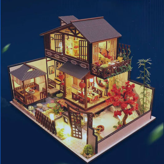 Joc interactiv, educational, macheta, casa de asamblat, miniatura, Casa cu cires, DIY, 12 ani+, multicolor