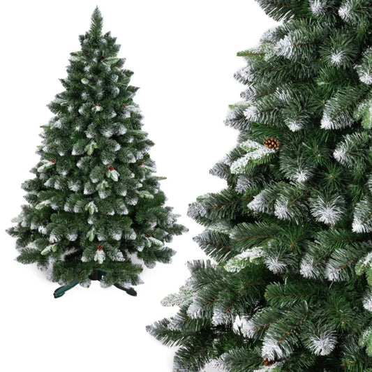 Brad artificial Nordmann, aspect nins, inaltime 220 cm, verde