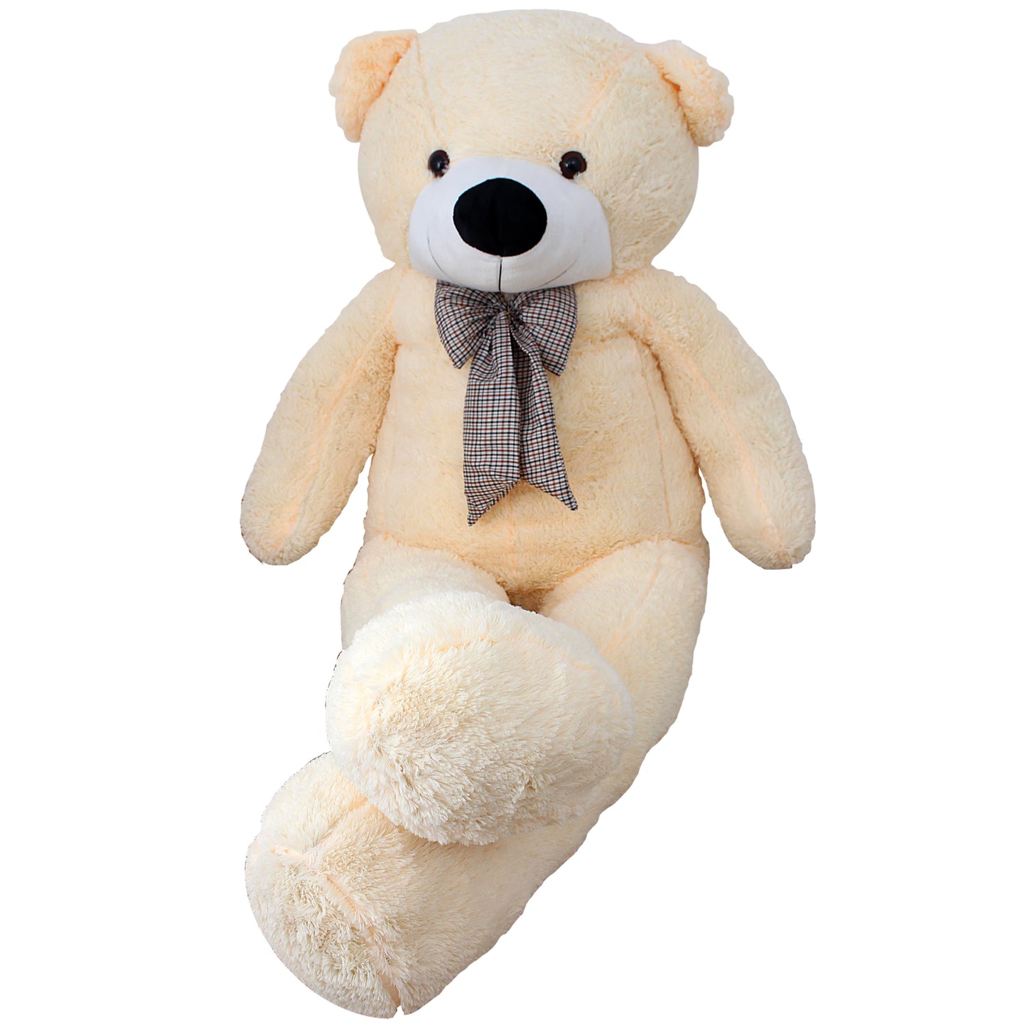 Jucarie de plus, Urs gigant, Inaltime 180 cm, Crem