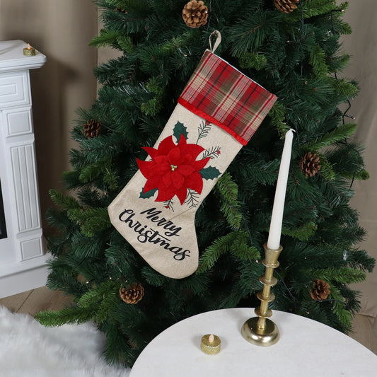 Cizmulita Craciun, rosu + maro + verde