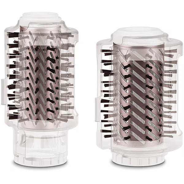 Perie rotativa ROWENTA Brush Activ Premium Care CF9540F0, 1000W, 2 viteze, 2 trepte temperatura, Invelis Keratina, alb-roz prafuit