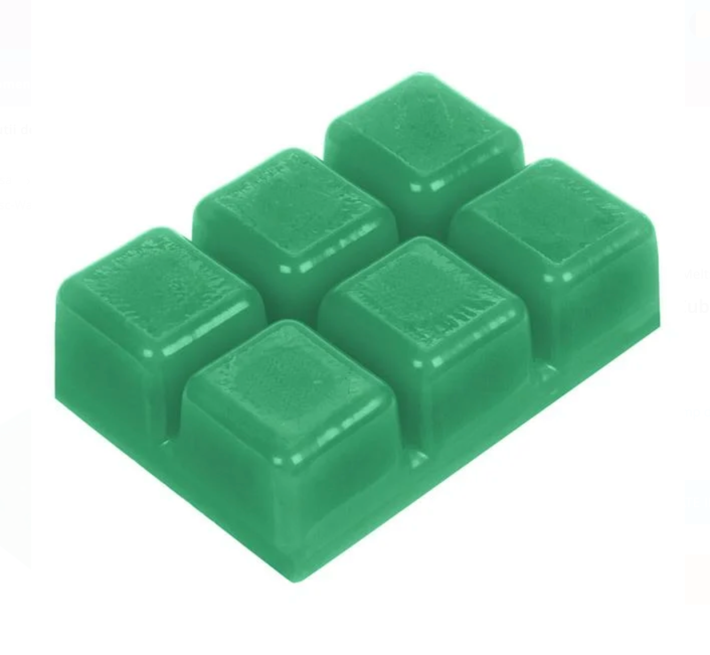Wax Melts Cuburi Verzi cu Aroma de Gardenie - 6buc