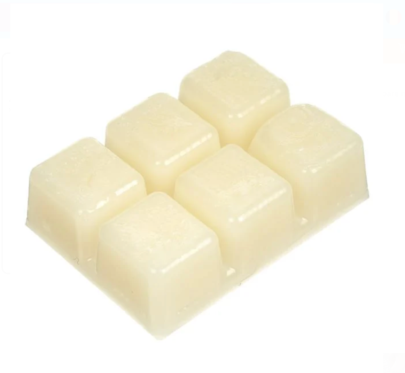 Wax Melts Lumanare Vanilie & Amber Cuburi Ecru - 6buc