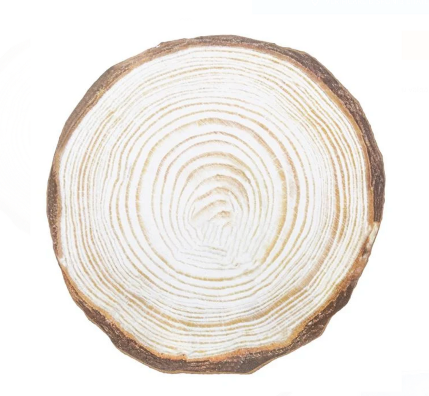 Suport din Lemn Buturuga pentru Lumanari Ø23x2cm