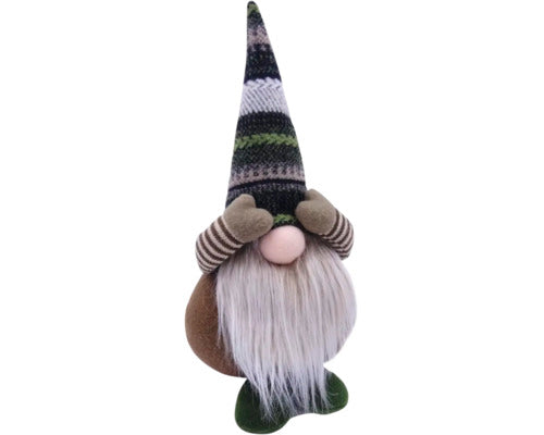 Decorațiune Gnom Lafiora H 32 cm verde/albastru