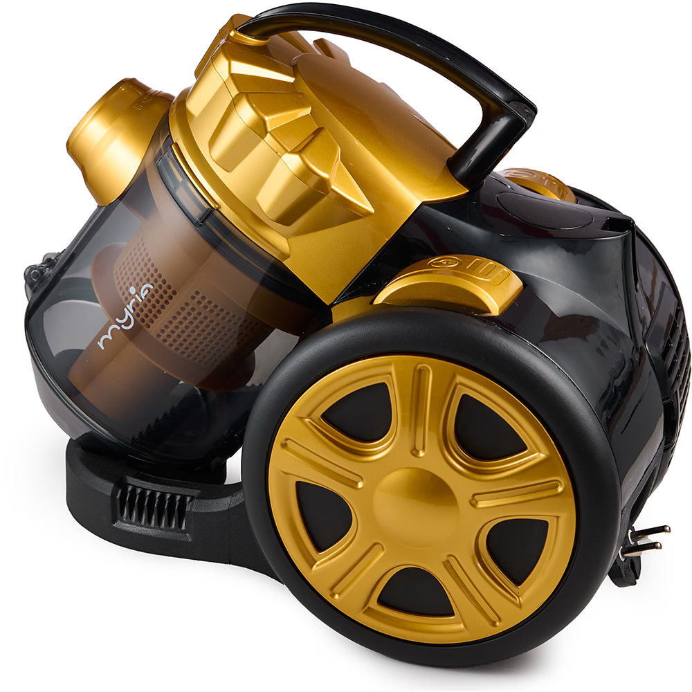 Aspirator fara sac MYRIA MY4558GD, 1.5l, 700W, 80dB, galben-negru