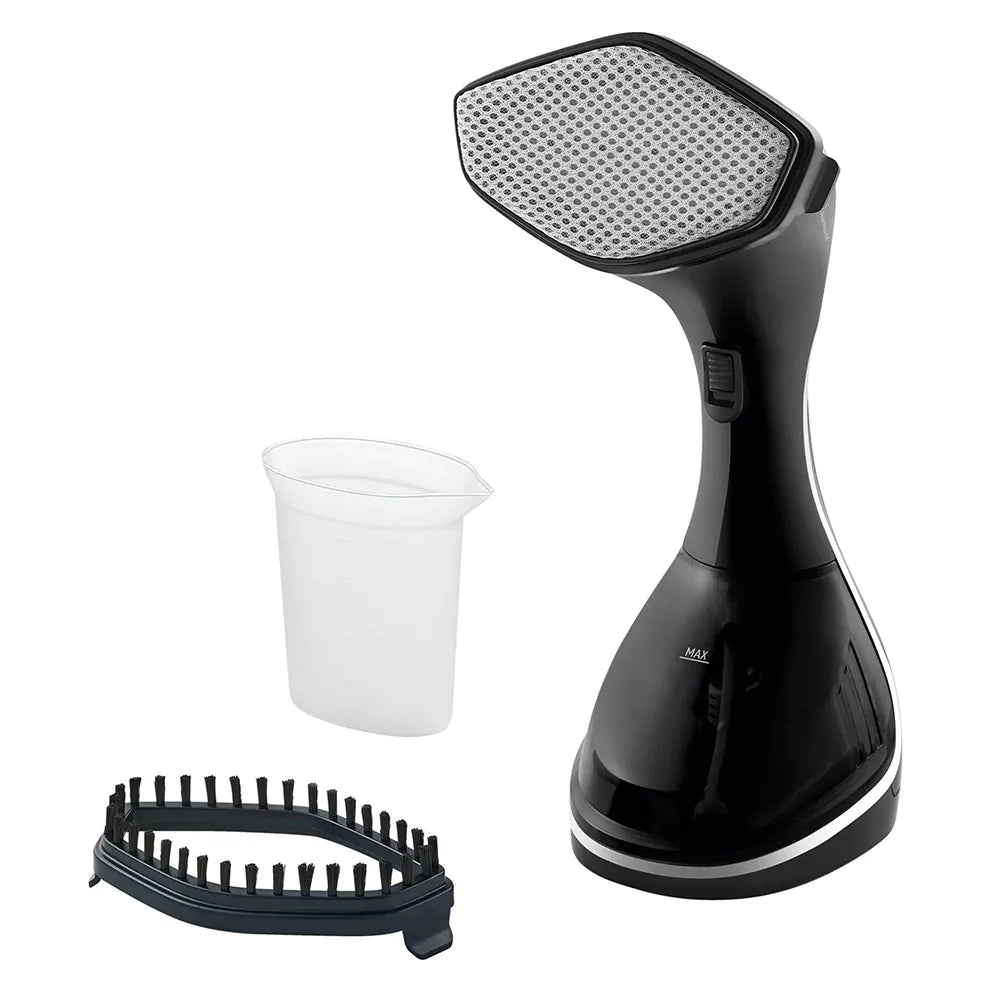 Aparat de calcat vertical BEKO HygieneShield STM4116B, 1600W, 25g/min, 230ml, talpa ceramica, negru