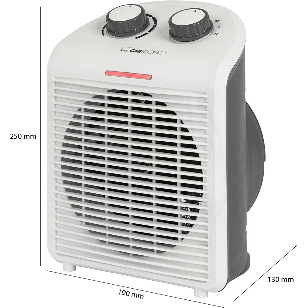 Aeroterma CLATRONIC HL3761, 2 trepte viteza, 2000W, argintiu