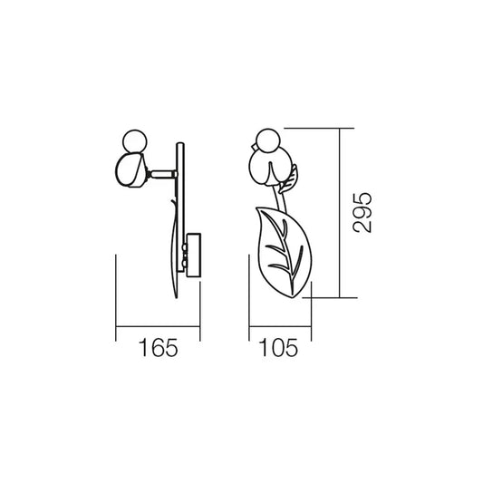 Aplica pentru copii Boo-Boo, 1 x E14, multicolor, modern