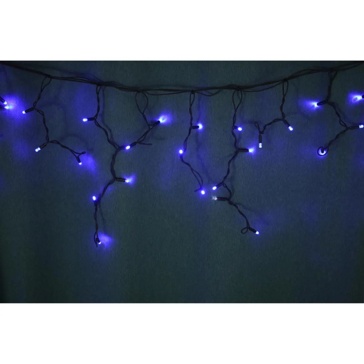 Instalatie Turturi Craciun, Hoff Net, 108 + 12 LED-uri, lumina albastra + flash, 4.5 x 0.5 m, interior / exterior