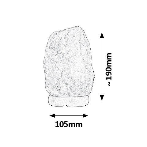 Veioza de sare Rocky, 1 x E14, 15 W