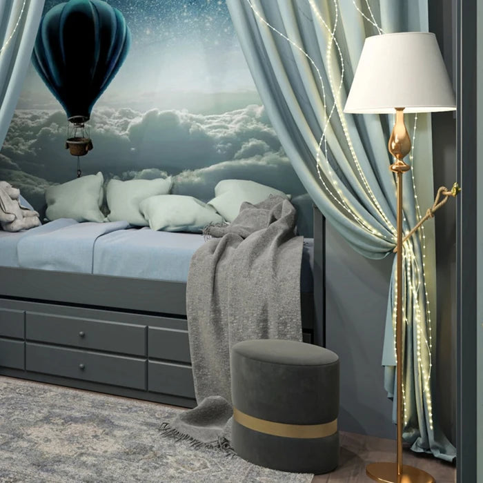 Lampadar Fabiola, 1 x E27, 1550 mm, alama antica + bej, vintage