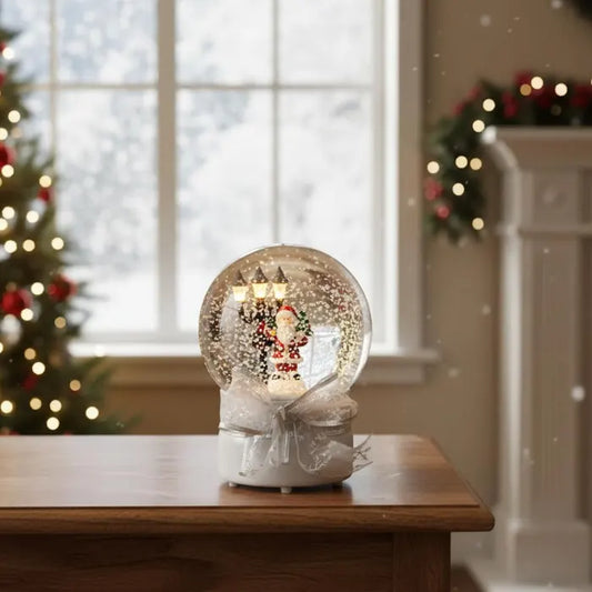 Decoratiune glob LED Hoff, functie muzicala, alimentare baterii