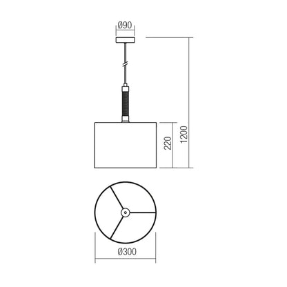 Pendul Astrid, 1 x E27, argintiu, modern