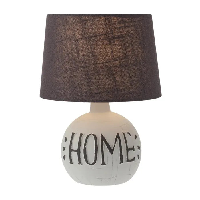 Veioza Home, 1 x E14, maro + gri, modern