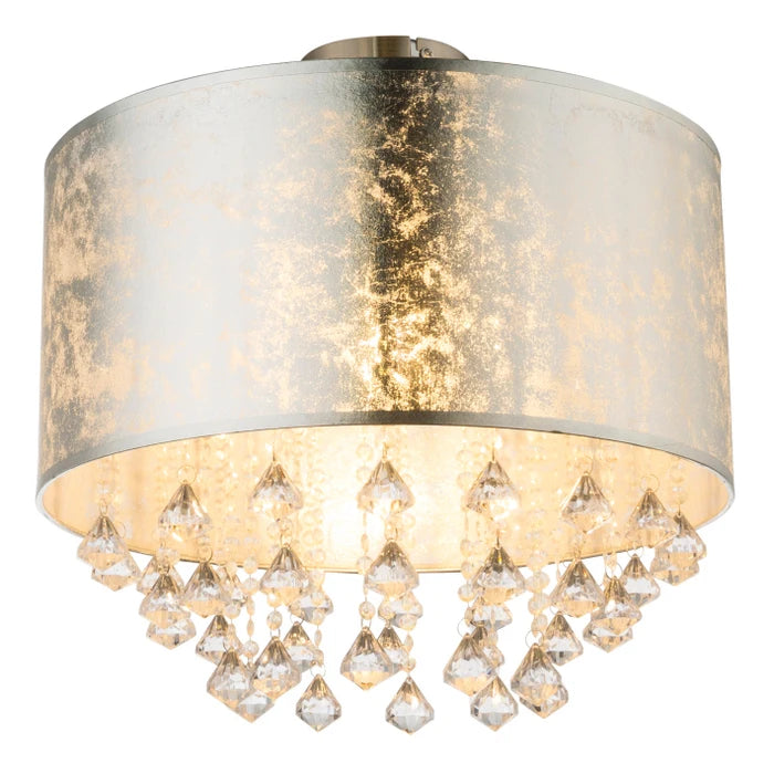 Plafoniera Amy, 1 x E27, argintiu, modern