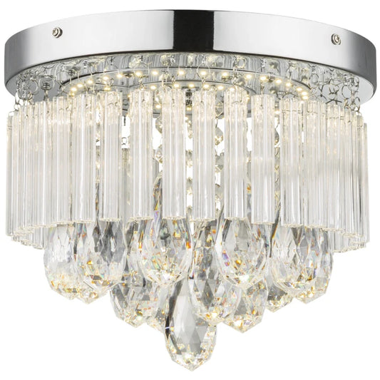 Plafoniera LED Manilo, 12 W, 960 lm, lumina neutra, decoratiuni transparente, clasic