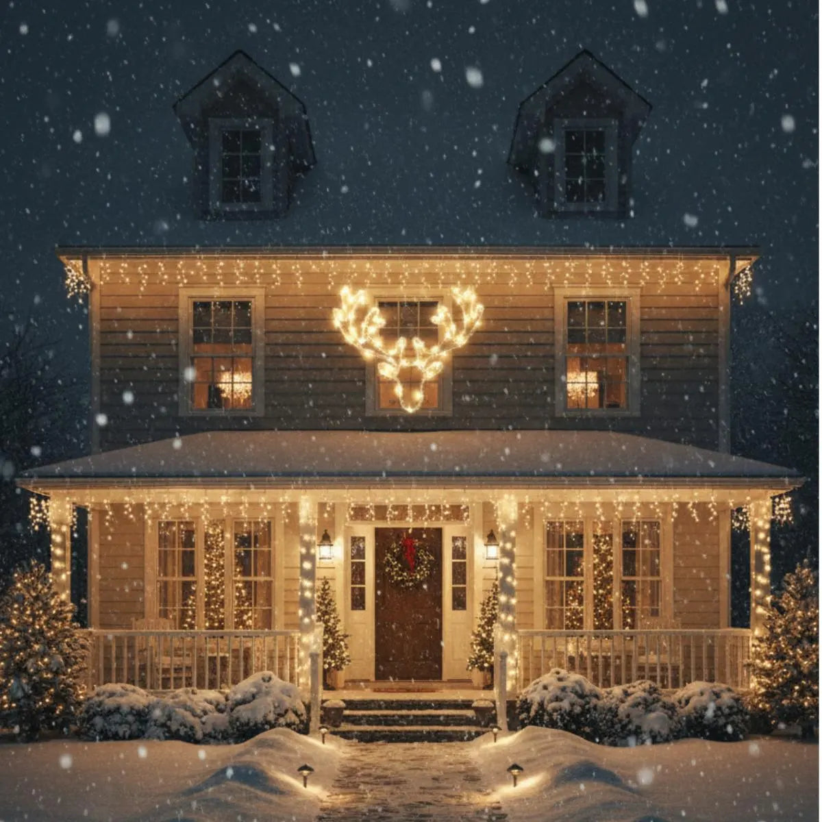 Decoratiune Craciun exterior ren acrilic