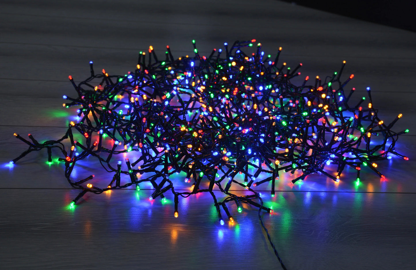 Instalatie brad Craciun snake, Hoff, 700 LED-uri, lumina multicolora, 14 m, controler, interior/exterior